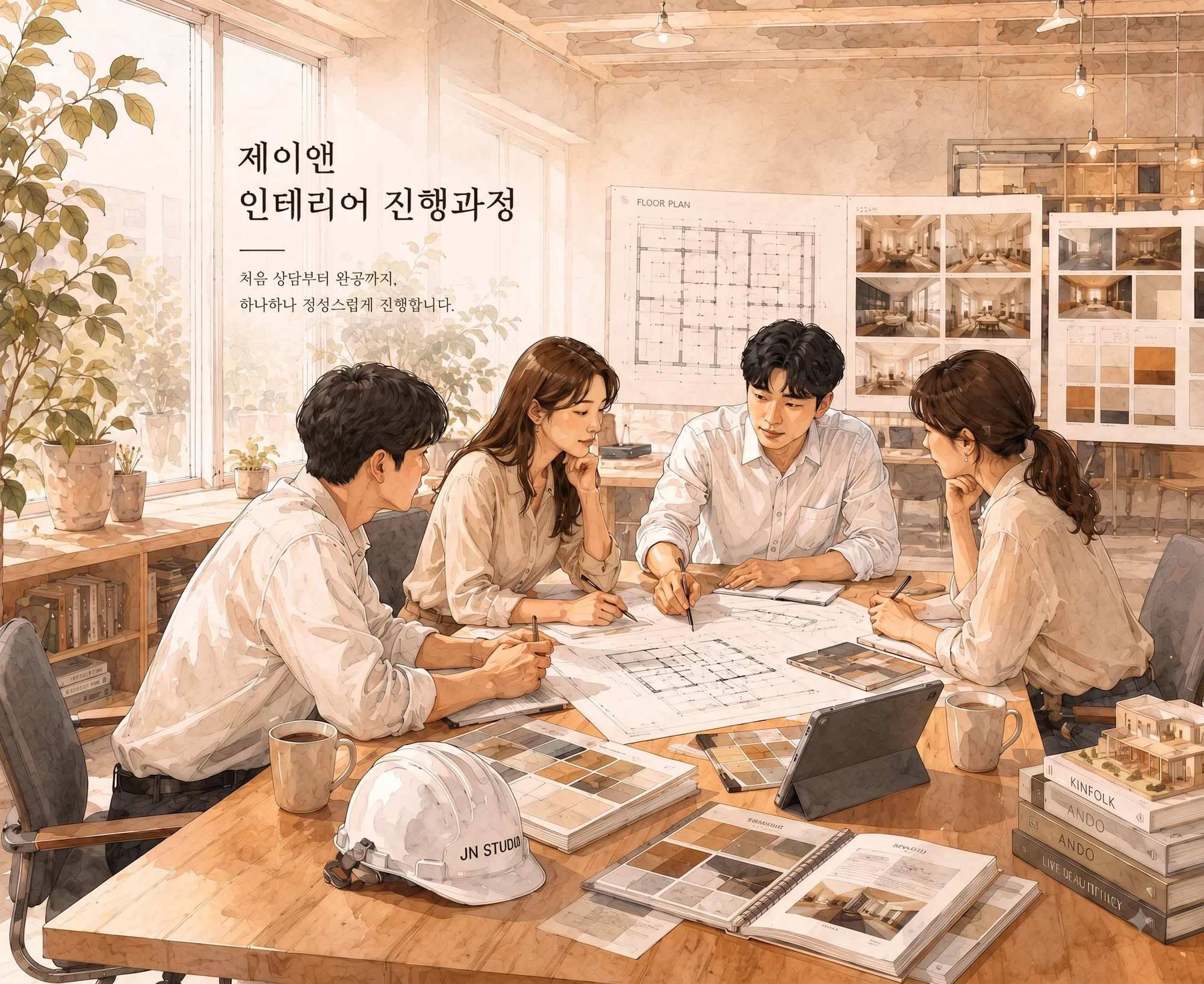 제이앤 인테리어 진행과정